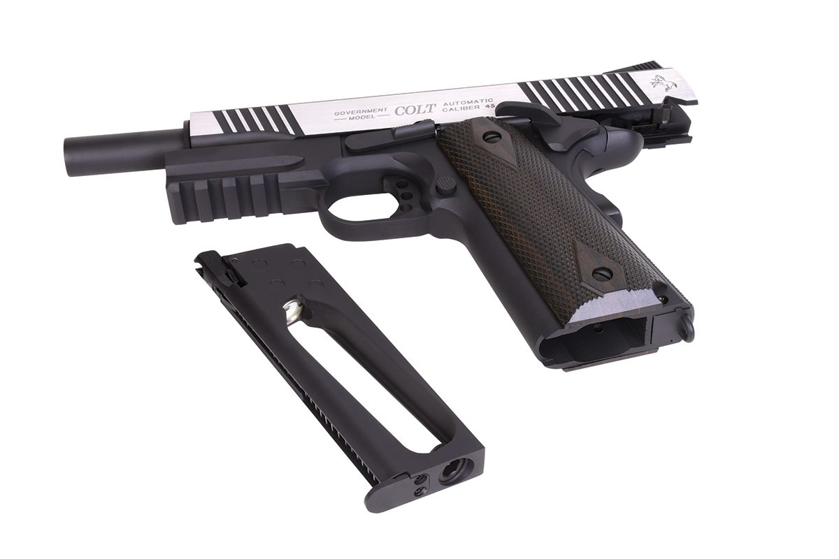 Colt 1911 Railgun Bicolor 6mm - Airsoft Co2 BlowBack