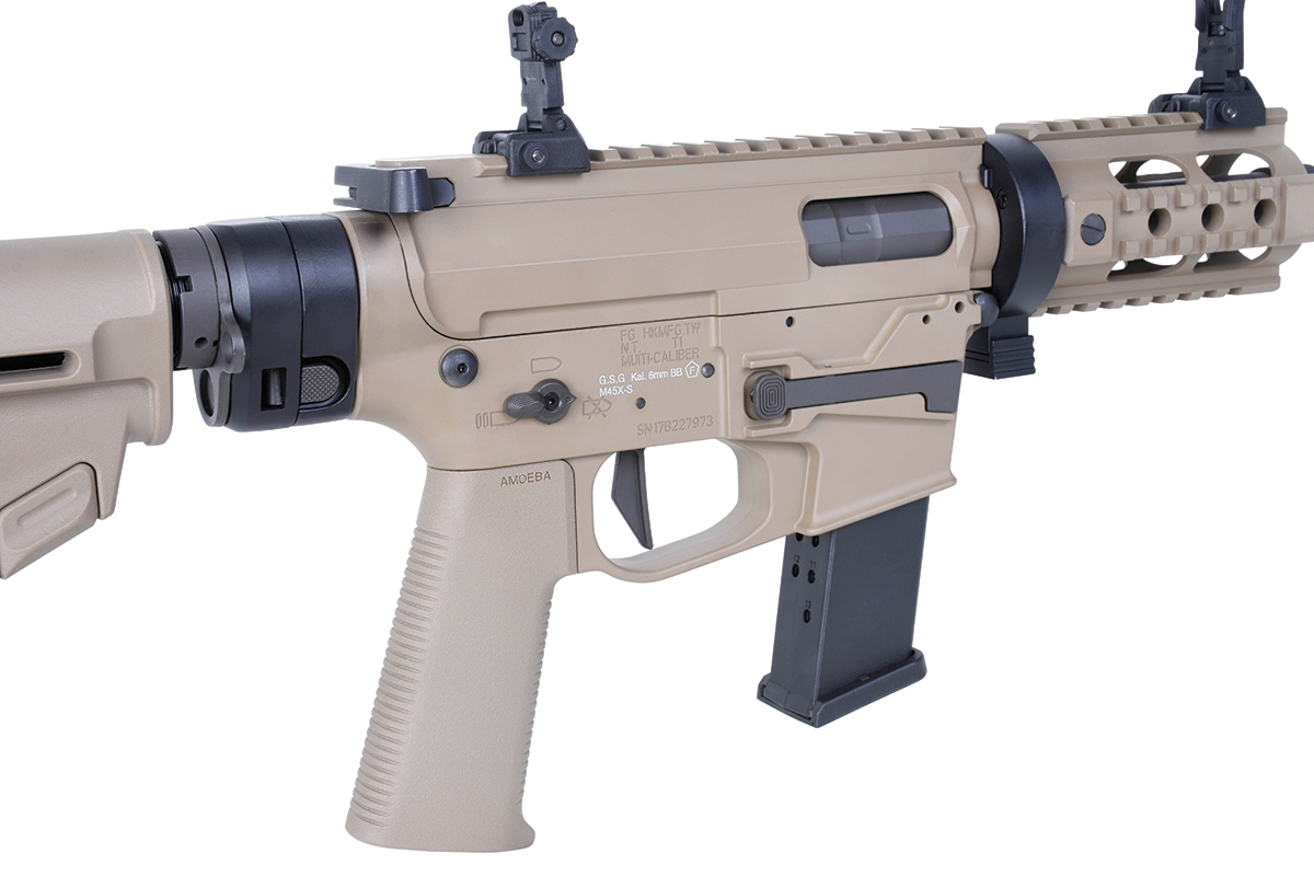 Ares M4 45 Pistol - X Class Dark Earth 6mm - Airsoft S-AEG