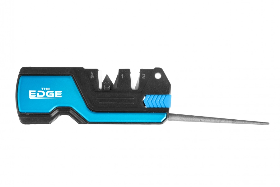 THE EDGE bushSHARP Messerschärfer Multitool blau