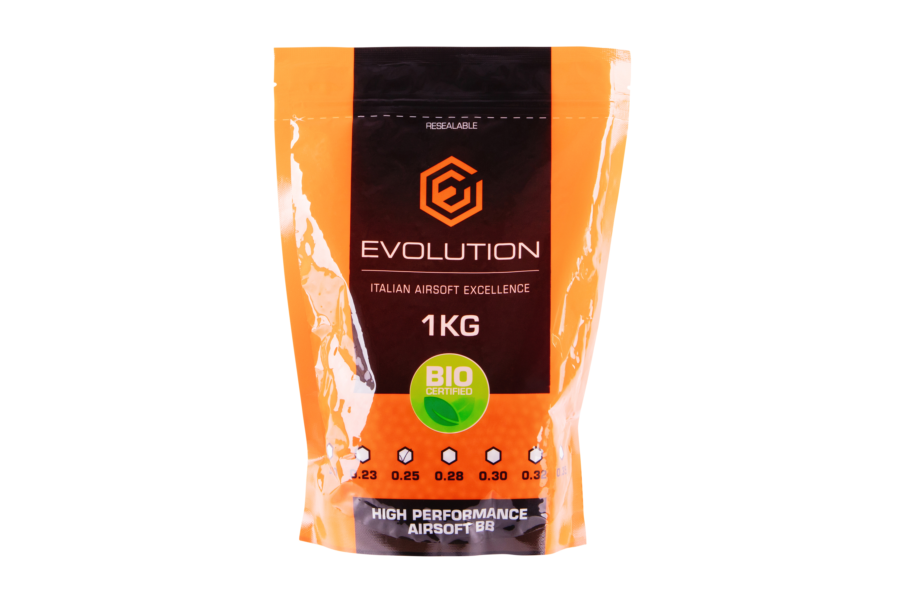 Evolution High Performance Airsoft BIO BBs 6mm 0,25g 4.000 Stück Evolution High Performance Airsoft BIO BBs 6mm 0,25g 4.000 Stück