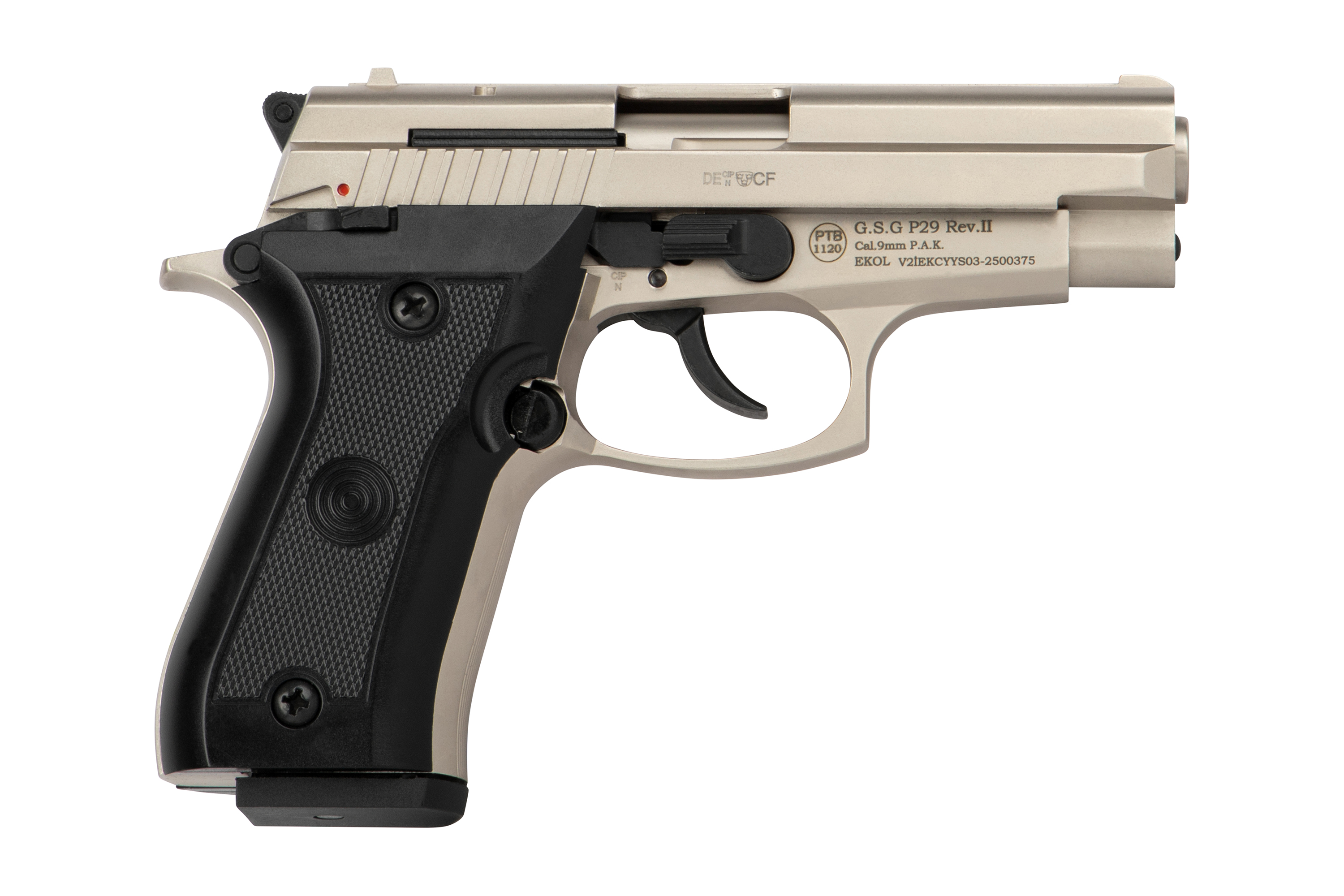 EKOL P29 Nickel 9mm P.A.K. - Gas Signal