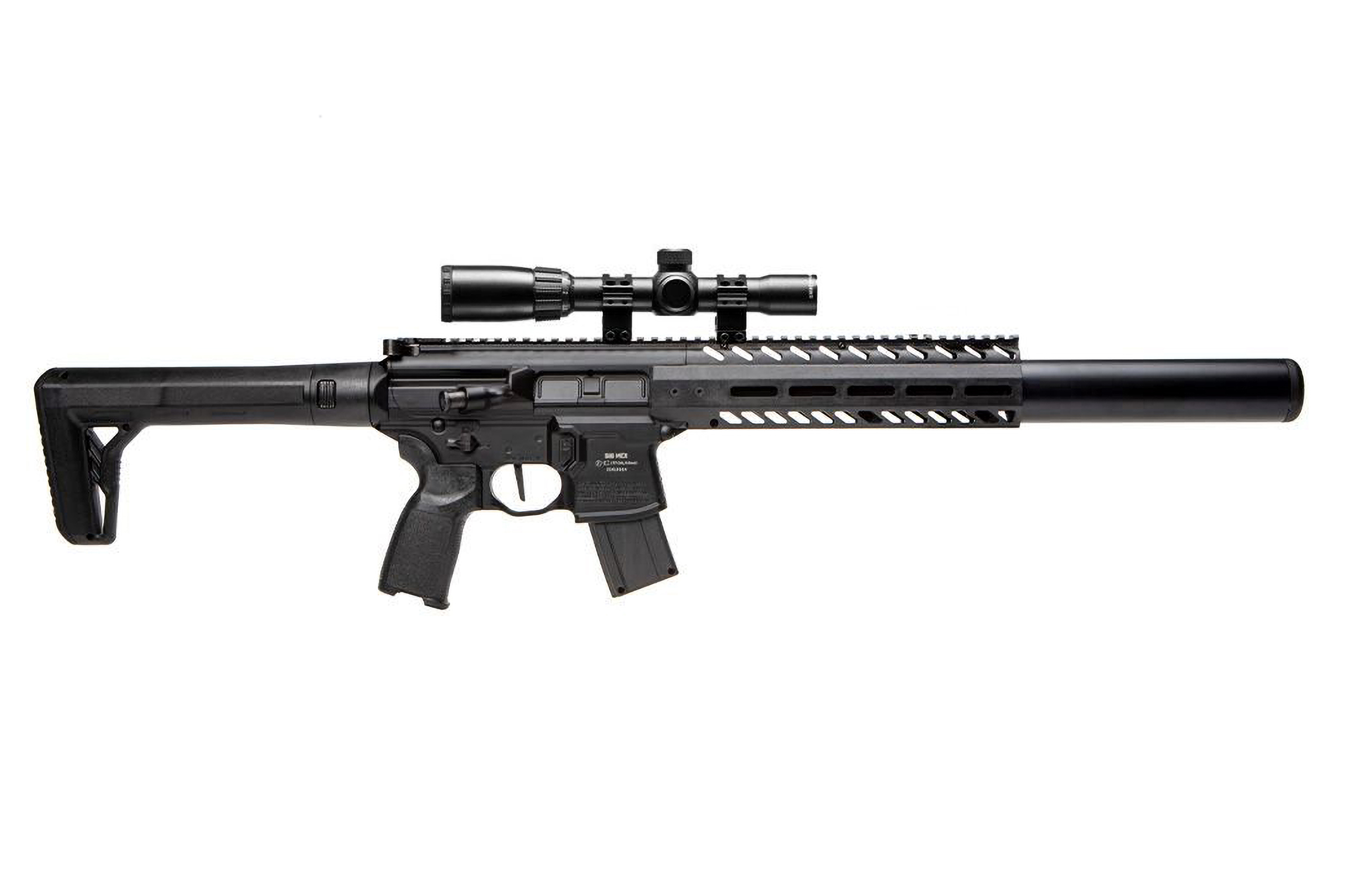 SIG SAUER MCX schwarz 4,5mm inkl. SIG ZF 1-4x24 - Druckluft Co2 Non BlowBack