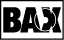 Schwarz-weißes BAX-Logo mit stilisiertem BB im Buchstaben X, Symbol für ein Kugelstabilisierungssystem bei Airsoft-Waffen.