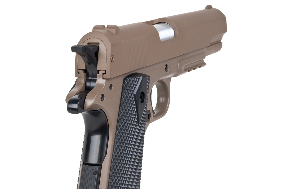 Colt 1911 A1 H.P.A. Tan 6mm - Airsoft Federdruck < 0,5 Joule