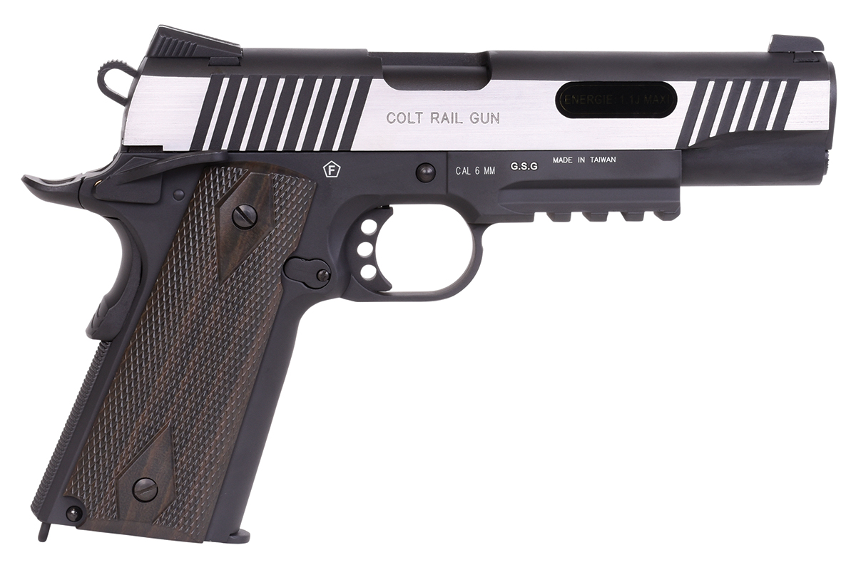 Colt 1911 Railgun Bicolor 6mm - Airsoft Co2 BlowBack