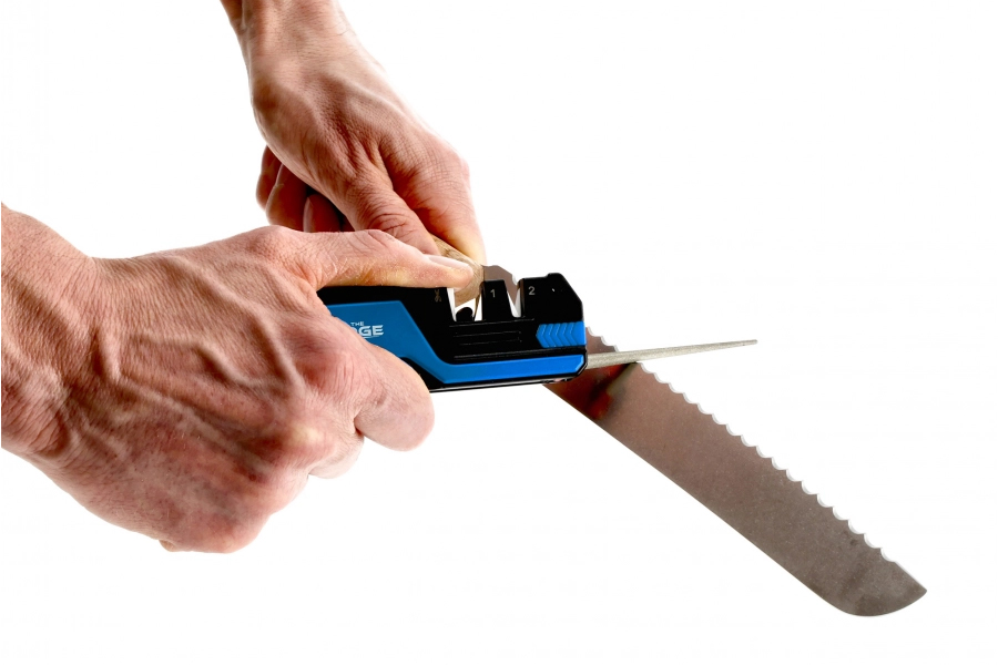THE EDGE bushSHARP Messerschärfer Multitool blau