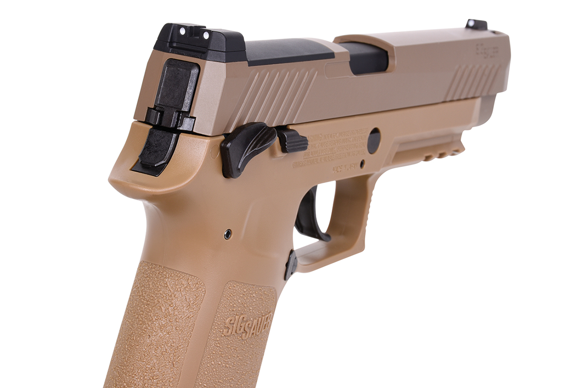 SIG SAUER P320-M17 Tan 4,5mm - Druckluft Co2 BlowBack SIG SAUER P320-M17 Tan 4,5mm - Druckluft Co2 BlowBack
