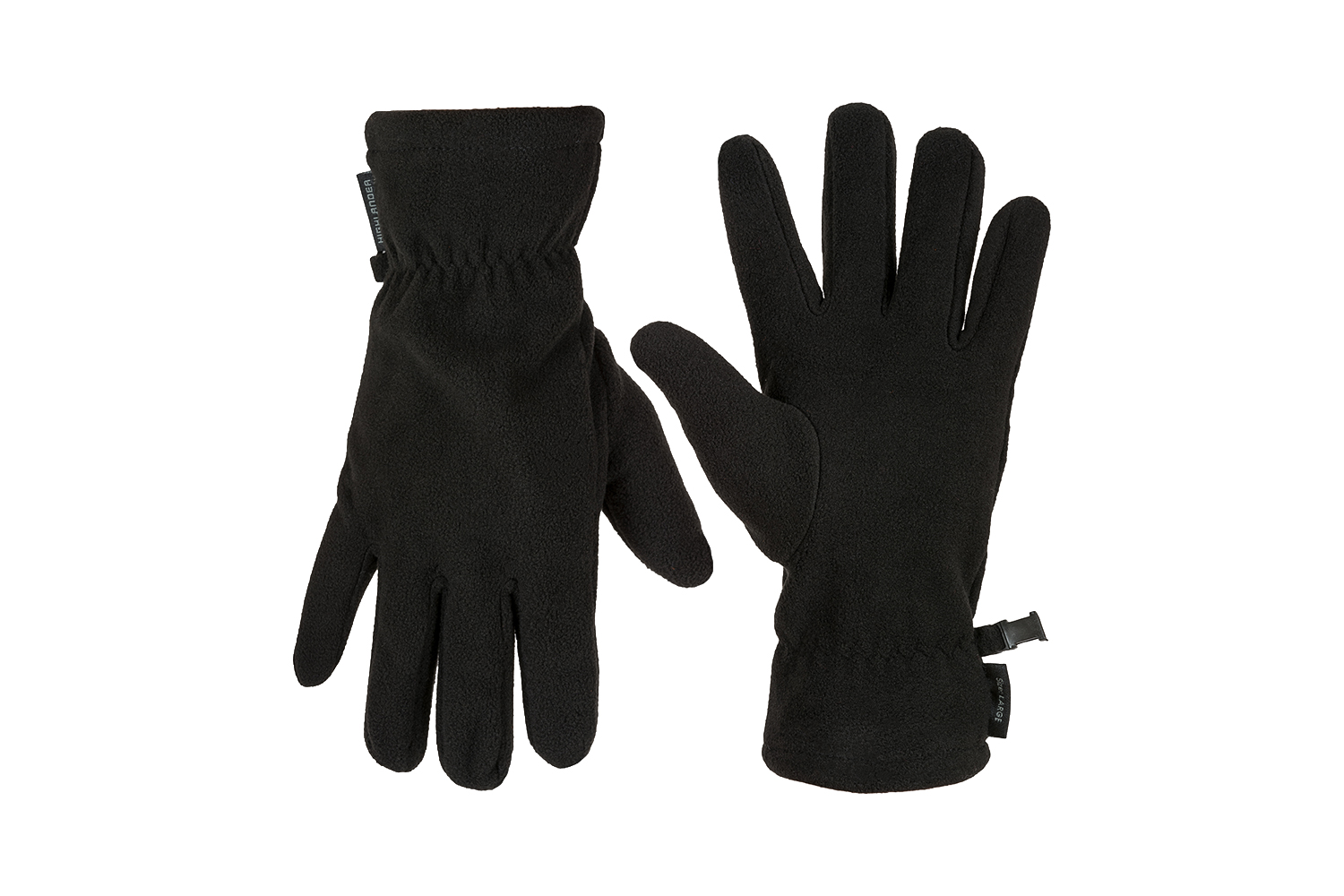 Highlander Fleece Handschuhe Schwarz
