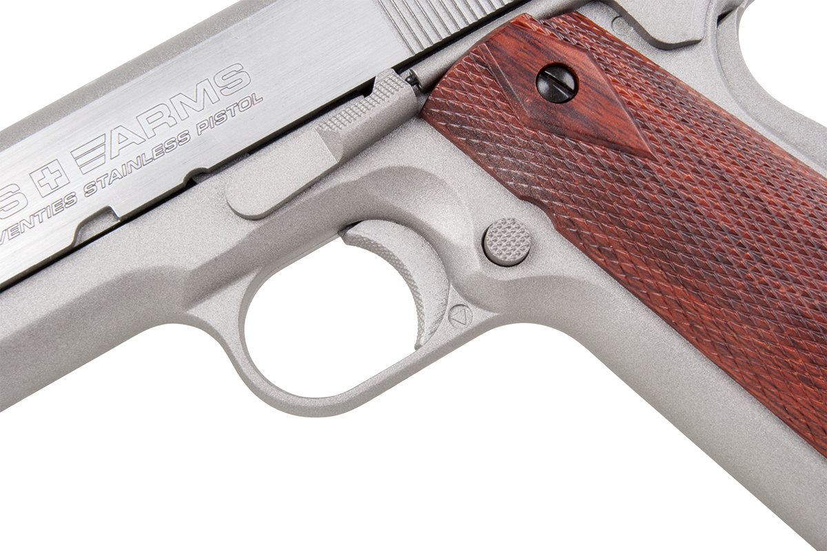 Swiss Arms SA1911 Stainless 4,5mm BB - Druckluft Co2 BlowBack