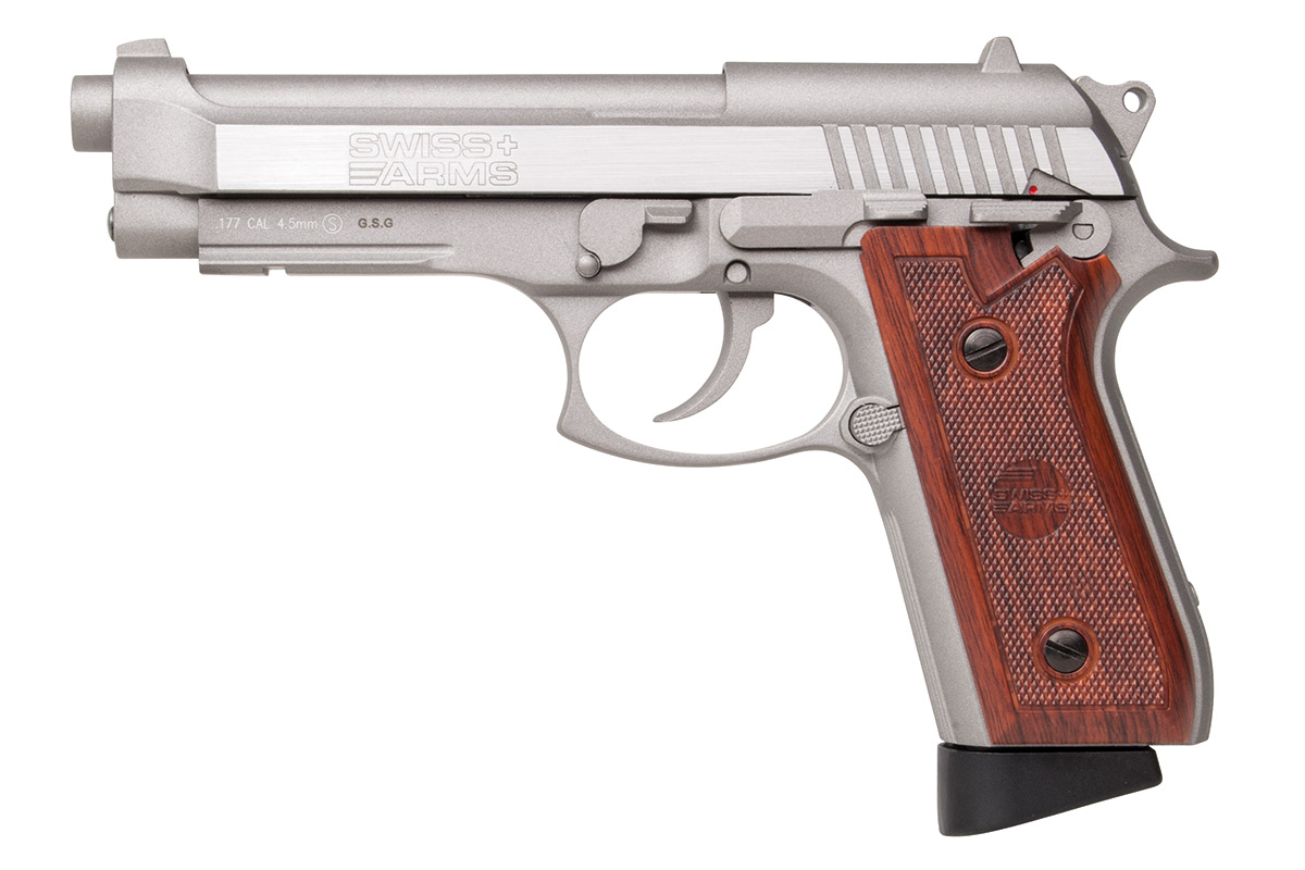 Swiss Arms SA92 Stainless 4,5mm BB - Druckluft Co2 BlowBack Swiss Arms SA92 Stainless 4,5mm BB - Druckluft Co2 BlowBack