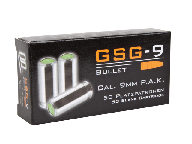 GSG-9 Platzpatronen 9mm P.A.K. 50 Stück