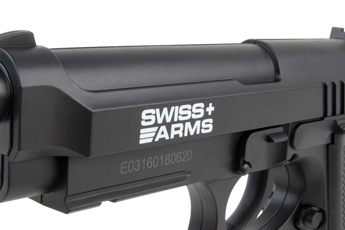 Swiss Arms SA92 Schwarz 4,5mm BB - Druckluft Co2 Non BlowBack 