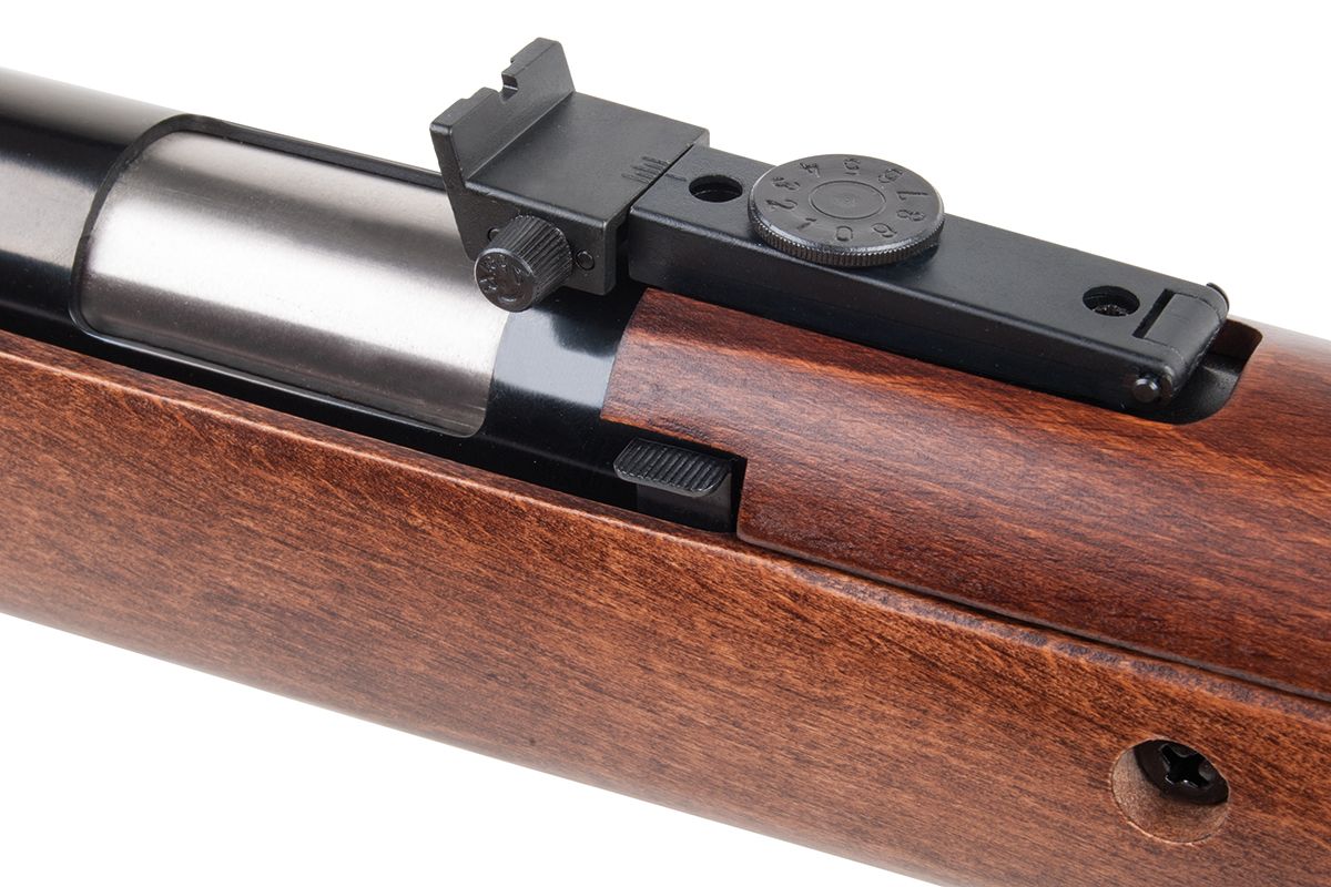 Mauser K98 Holz 4,5mm - Druckluft Federdruck | Unterhebelspanner
