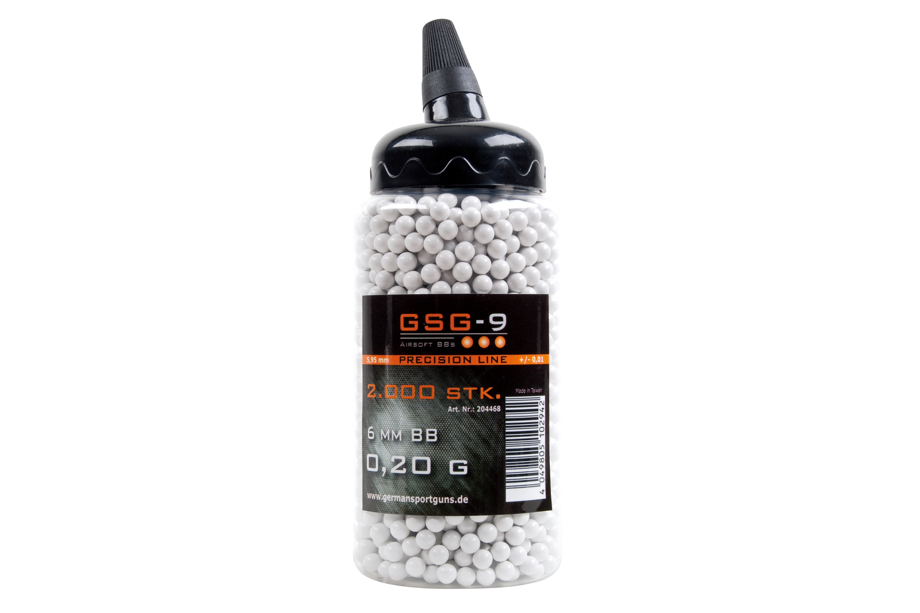 GSG-9 Precision Line 6mm BBs Weiß 0,20 g 2.000 Stück GSG-9 Precision Line 6mm BBs Weiß 0,20 g 2.000 Stück