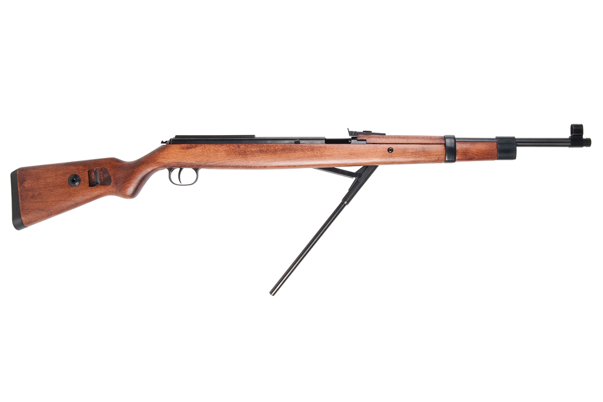 Mauser K98 Holz 4,5mm - Druckluft Federdruck | Unterhebelspanner

