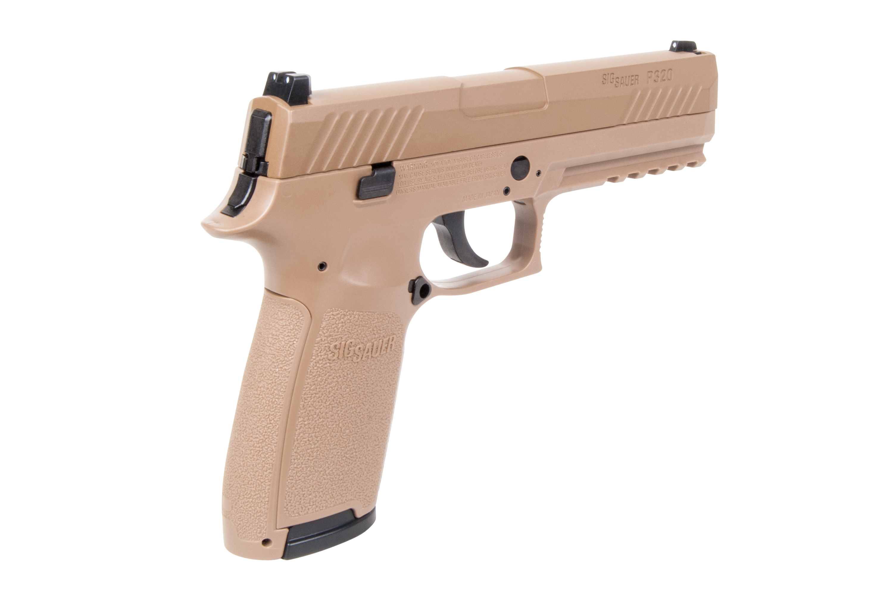 SIG SAUER P320 Coyote Tan 4,5mm - Druckluft Co2 BlowBack SIG SAUER P320 Coyote Tan 4,5mm - Druckluft Co2 BlowBack
