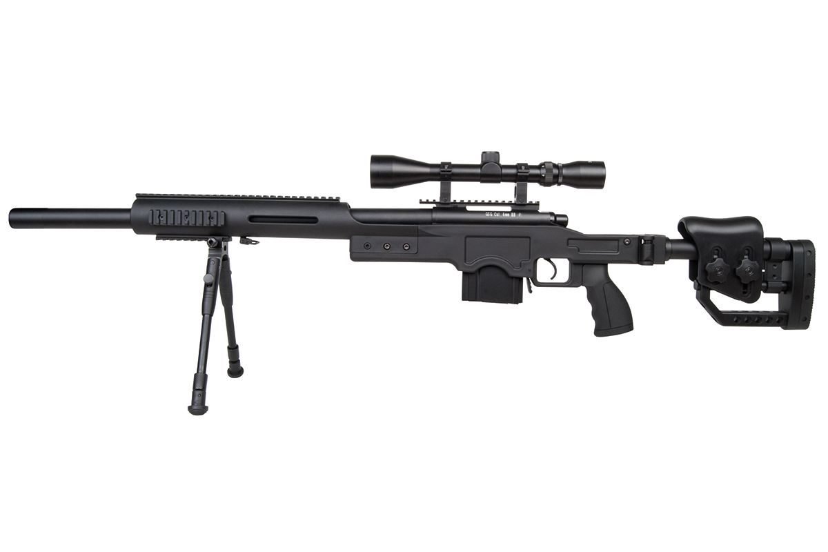 GSG 4410 Sniper Schwarz 6mm - Airsoft Federdruck